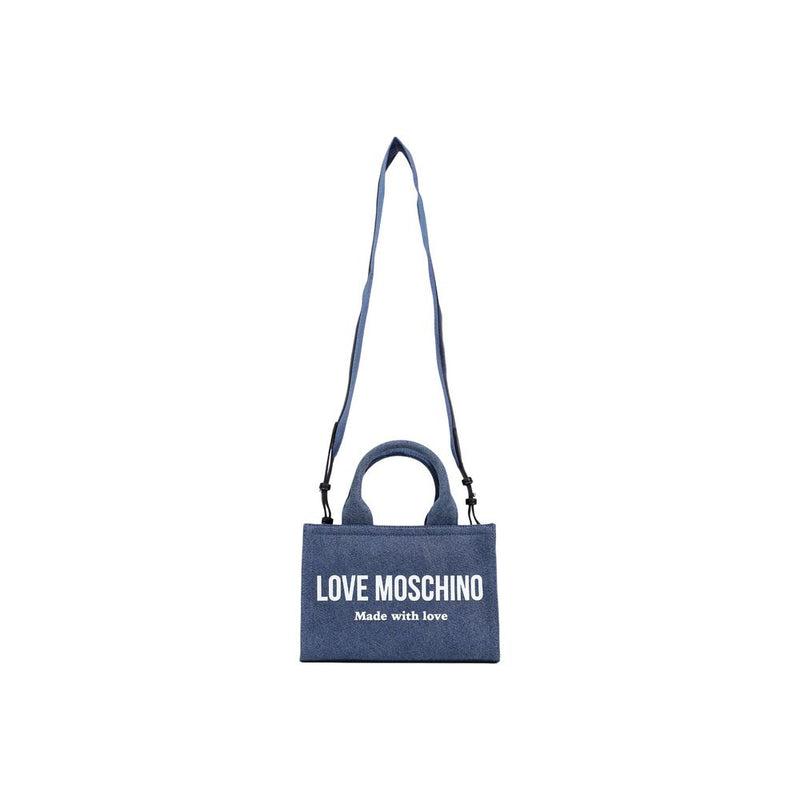 Love Moschino JC4055PP1 Blue Cotton Handbag for Women