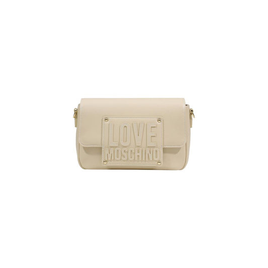 Love Moschino Cream Polyethylene Handbag - JC4066PP1