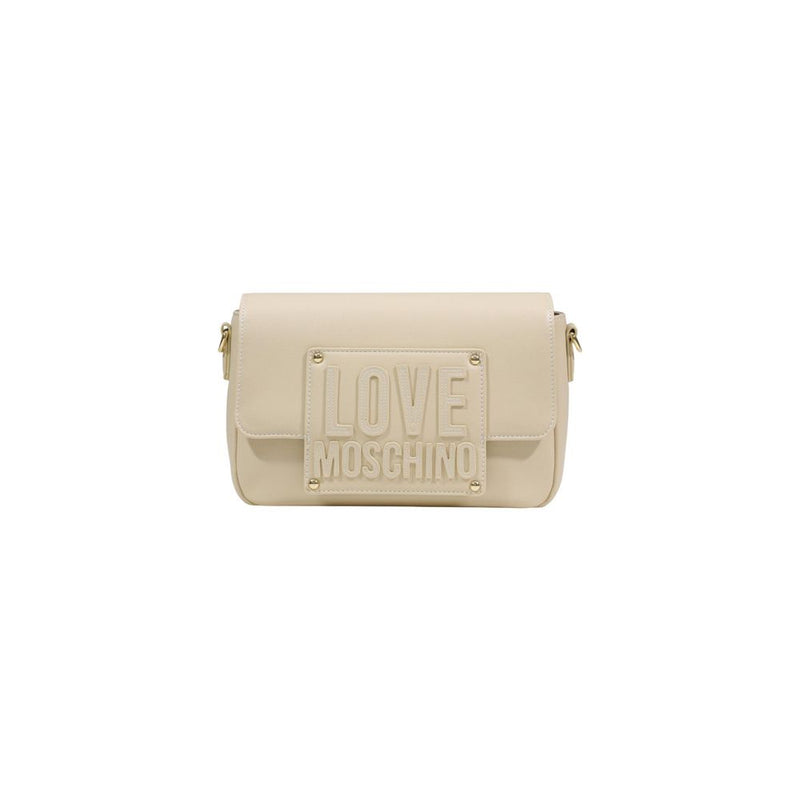 Love Moschino Cream Polyethylene Handbag - JC4066PP1
