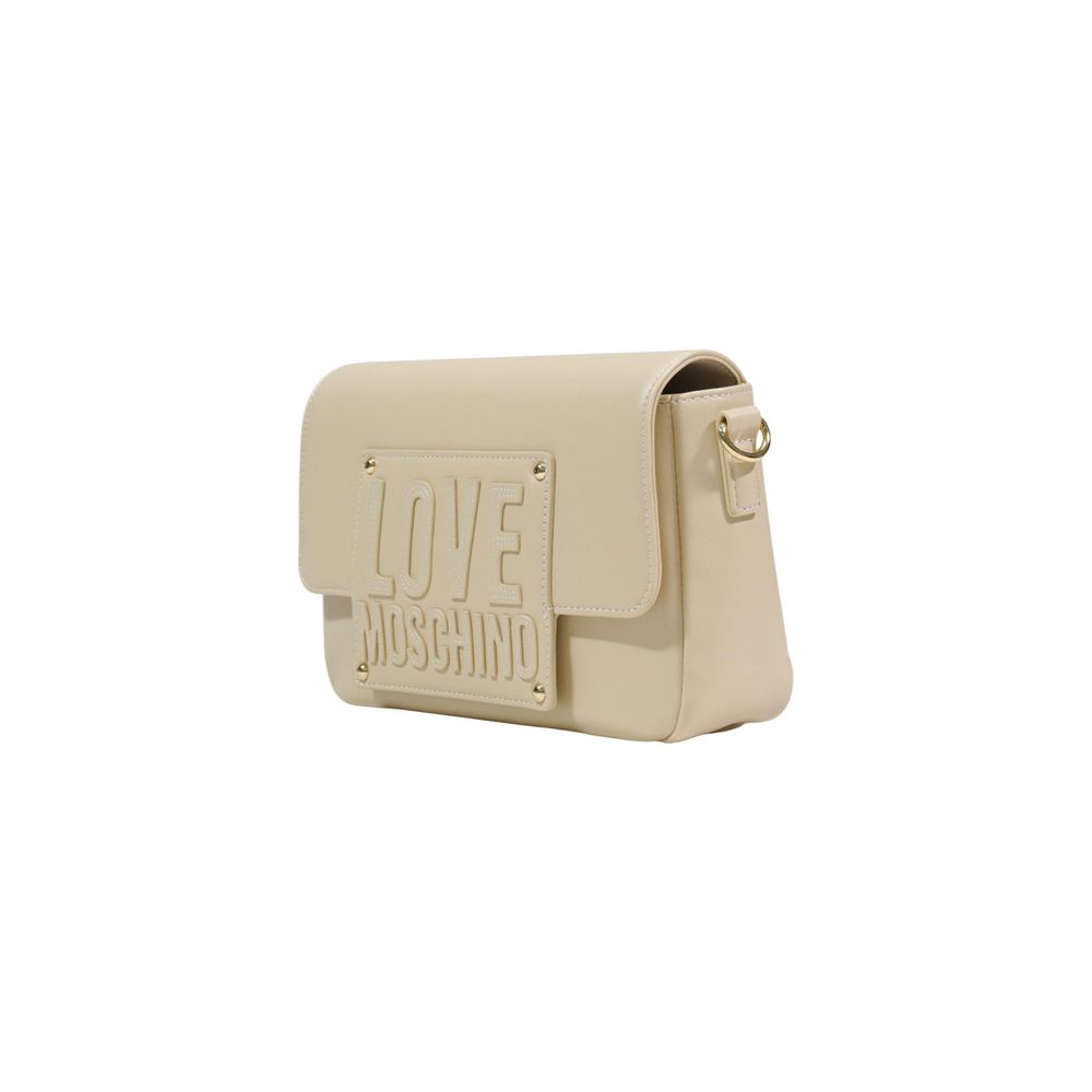 Love Moschino Cream Polyethylene Handbag - JC4066PP1
