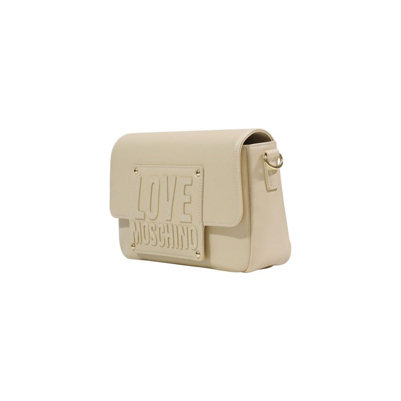 Love Moschino Cream Polyethylene Handbag - JC4066PP1