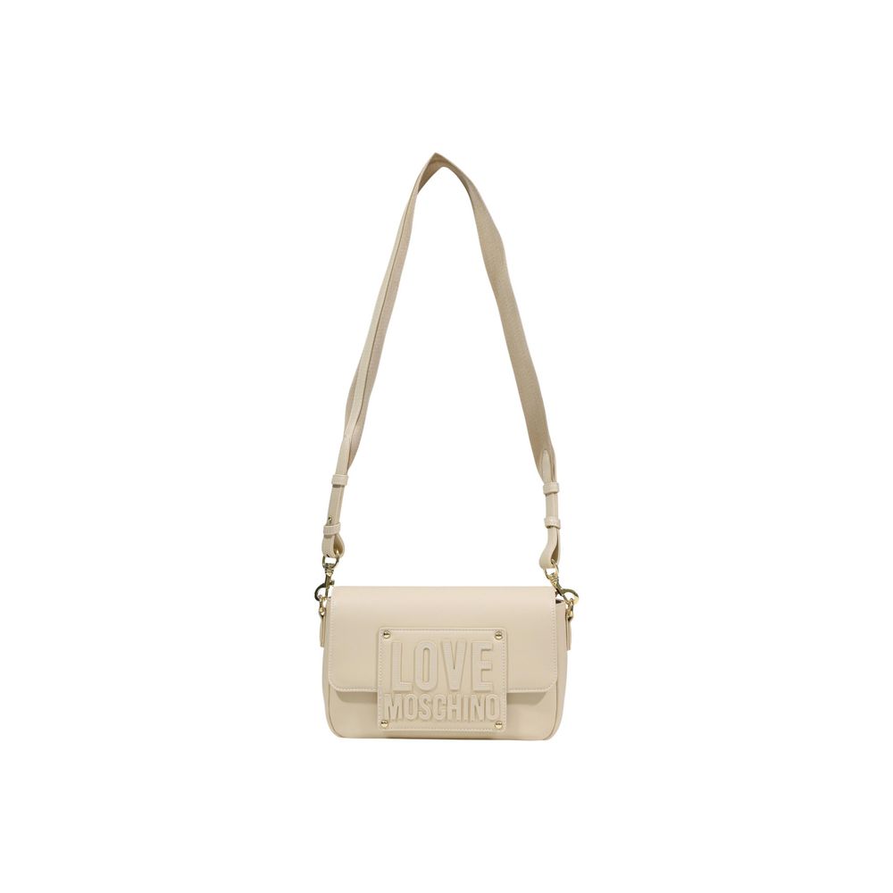 Love Moschino Cream Polyethylene Handbag - JC4066PP1