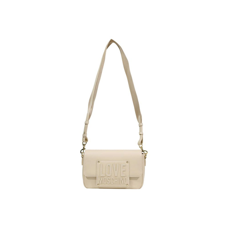 Love Moschino Cream Polyethylene Handbag - JC4066PP1