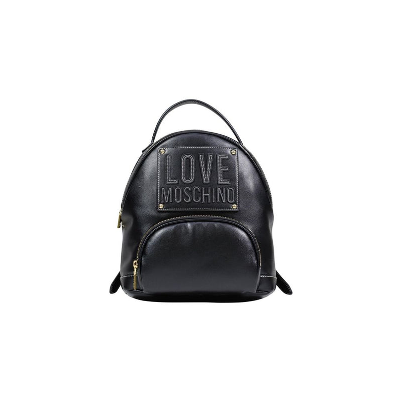 Love Moschino JC4069PP1 Black Polyethylene Backpack - Chic & Practical