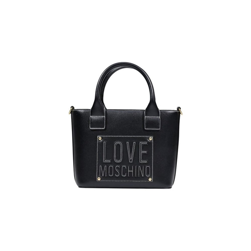 Love Moschino Black Polyurethane Handbag - JC4086PP1