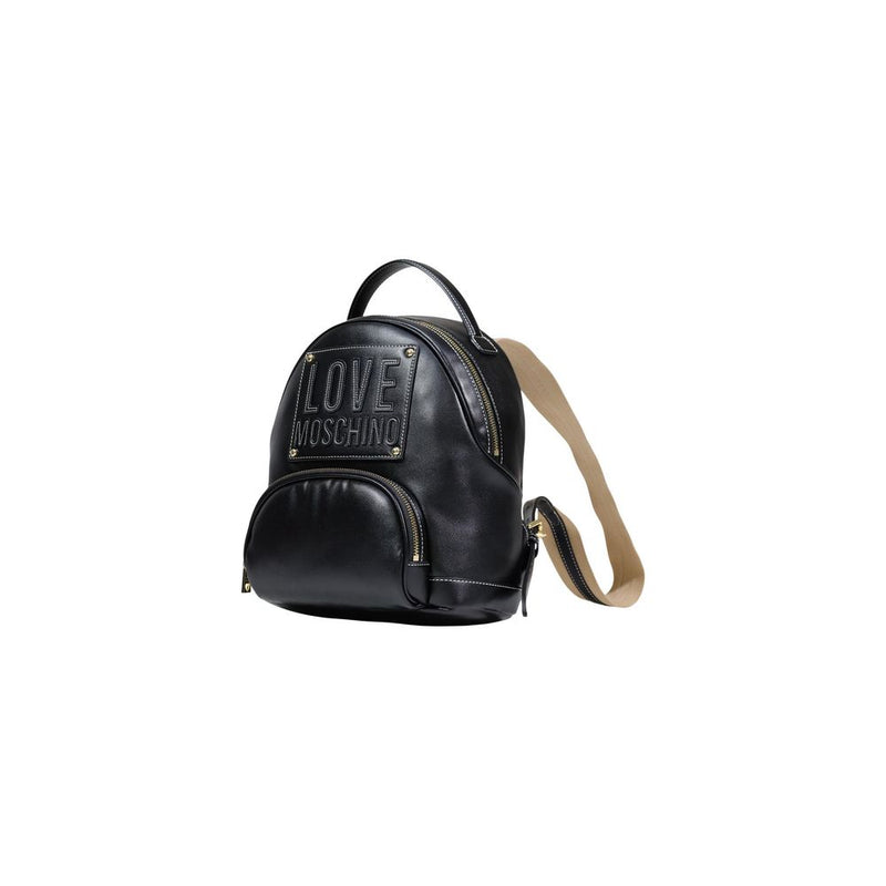 Love Moschino JC4069PP1 Black Polyethylene Backpack - Chic & Practical