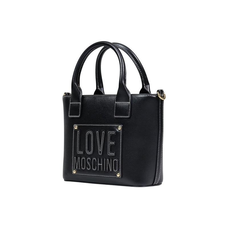 Love Moschino Black Polyurethane Handbag - JC4086PP1