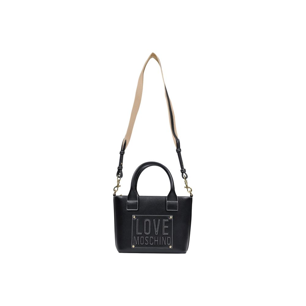 Love Moschino Black Polyurethane Handbag - JC4086PP1