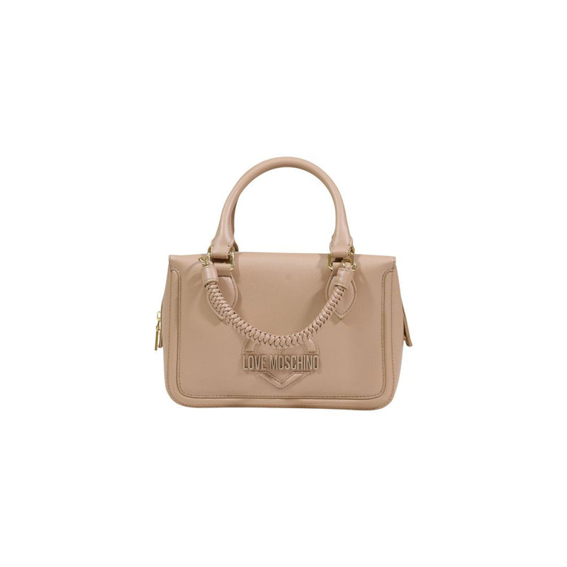 Love Moschino Beige Polyethylene Handbag - JC4097PP1