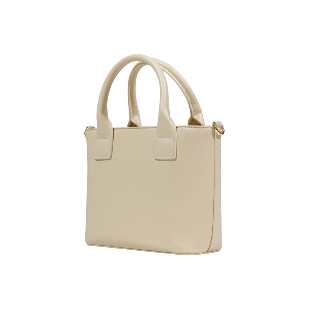 Love Moschino Cream Polyethylene Handbag - Élégance et Polyvalence