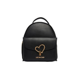 Love Moschino JC4137PP1 Black Polyurethane Backpack - Chic & Functional