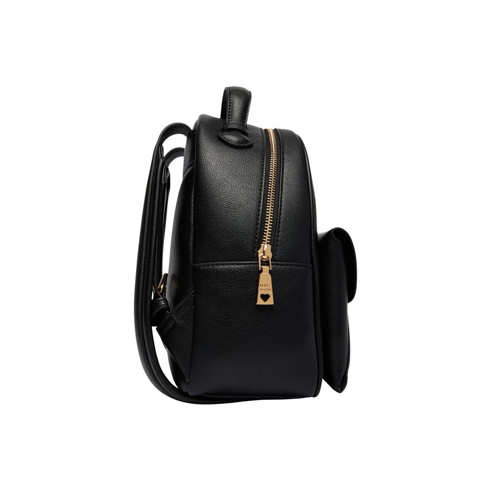 Love Moschino JC4137PP1 Black Polyurethane Backpack - Chic & Functional