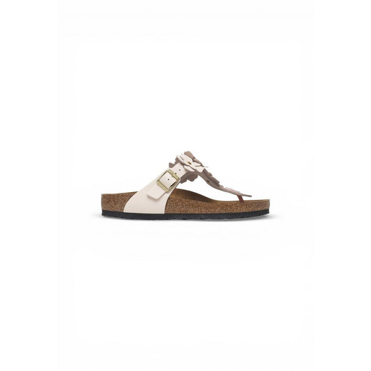 Birkenstock Gizeh Flowers Pink Leather Flat Sandals for Women