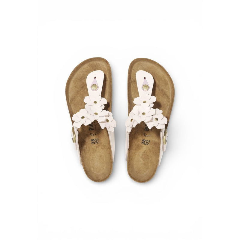 Birkenstock Gizeh Flowers Pink Leather Sandals for Women