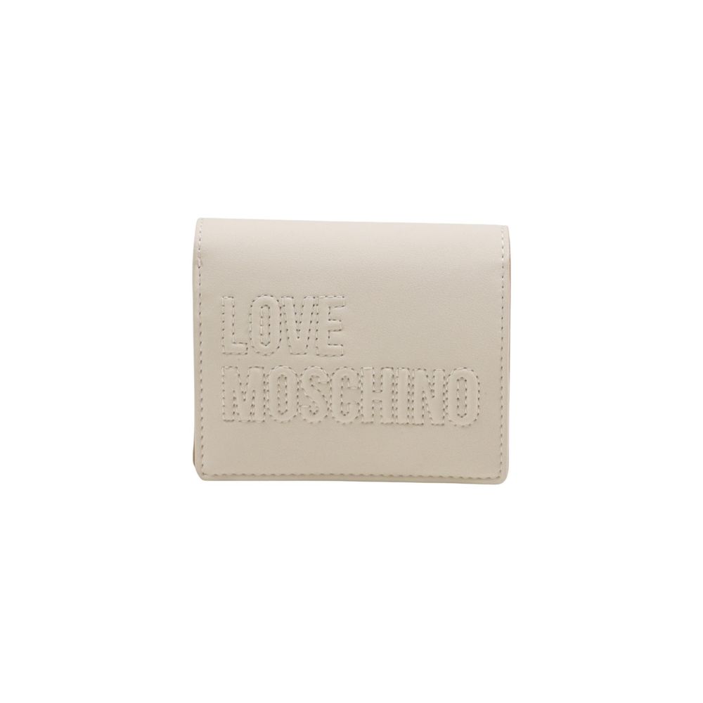 Love Moschino JC5501PP1 Beige Wallet for Women - Stylish & Compact