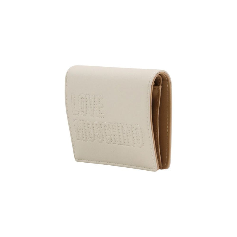 Love Moschino JC5501PP1 Beige Wallet for Women - Stylish & Compact