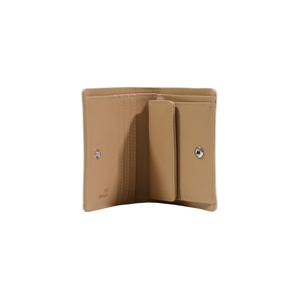 Love Moschino JC5501PP1 Beige Wallet for Women - Stylish & Compact