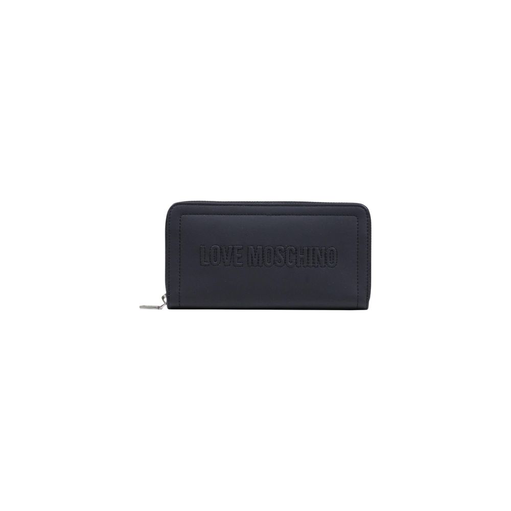 Love Moschino Black Polyurethane Wallet - Elegant & Practical