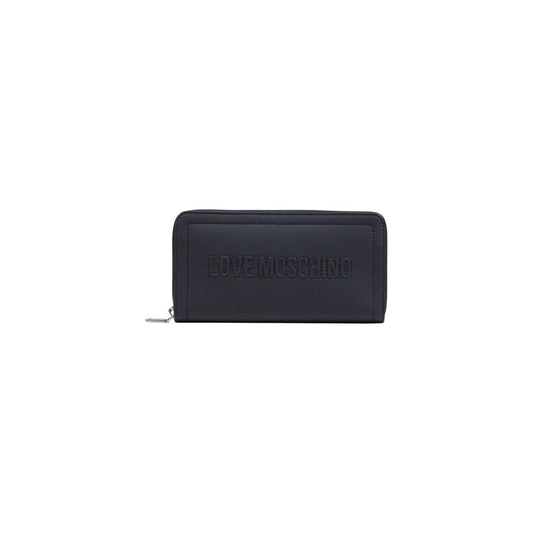 Love Moschino Black Polyurethane Wallet - Elegant & Practical