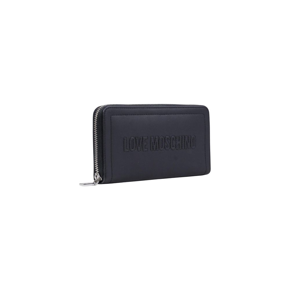 Love Moschino Black Polyurethane Wallet - Elegant & Practical