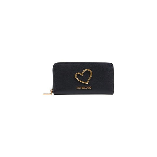 Love Moschino JC5505PP1 Black Polyethylene Wallet - Elegant & Functional