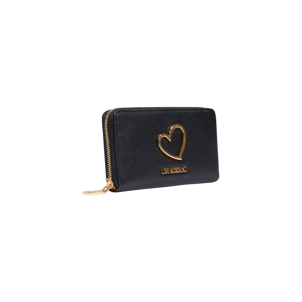 Love Moschino JC5505PP1 Black Polyethylene Wallet - Elegant & Functional