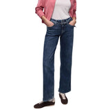 Street One Blue Cotton Relaxed Fit Jeans - Style Emee Wide Leg