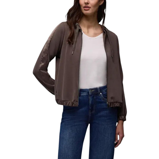 Street One Brown Modal Hoodie for Women - Stylish & Comfortable
