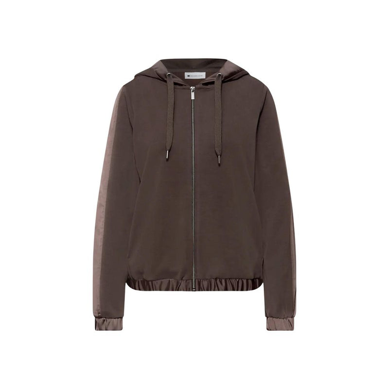 Street One Brown Modal Hoodie for Women - Stylish & Comfortable