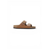 Birkenstock Arizona Brown Leather Flat Sandals for Men