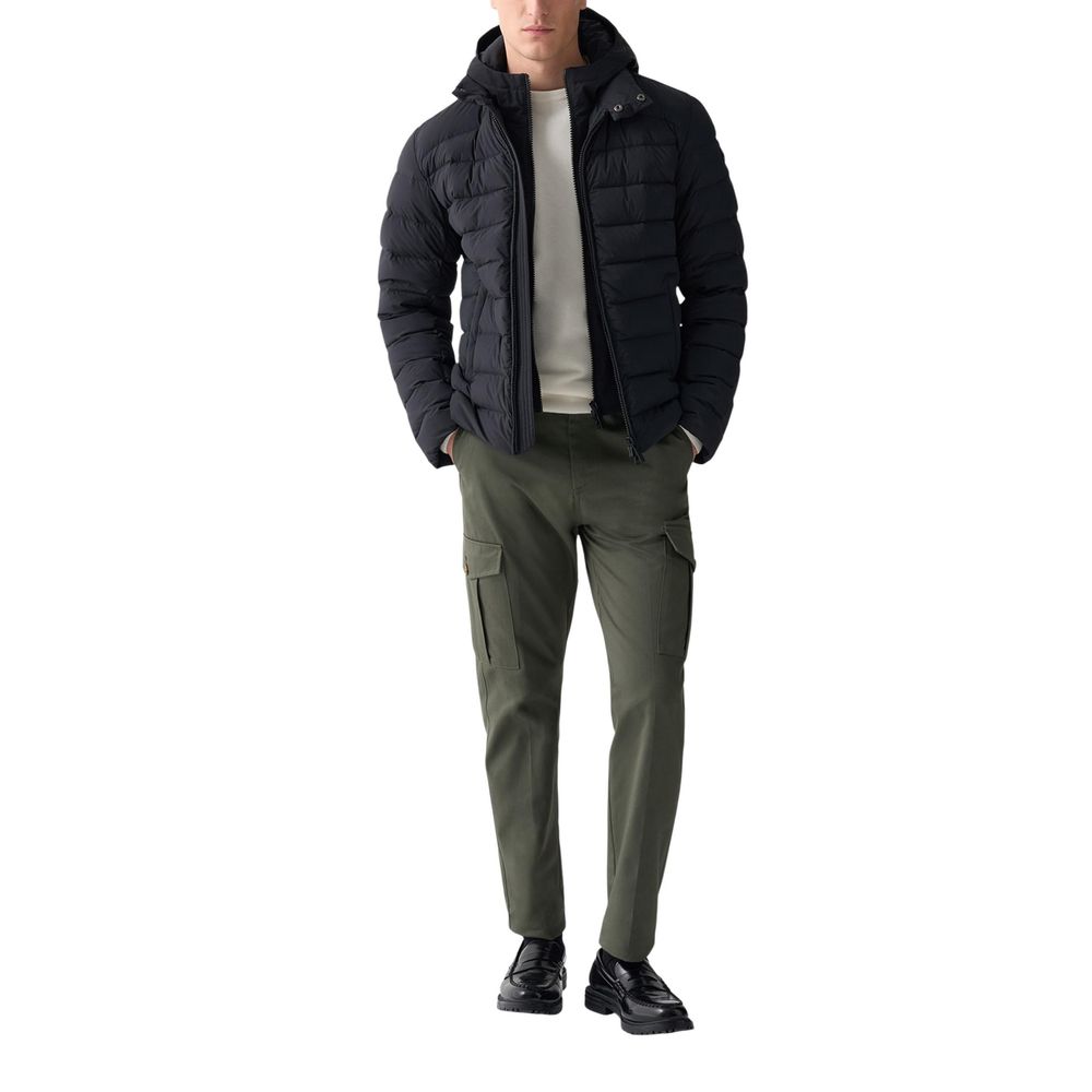 Colmar Originals Black Polyamide Coat for Men