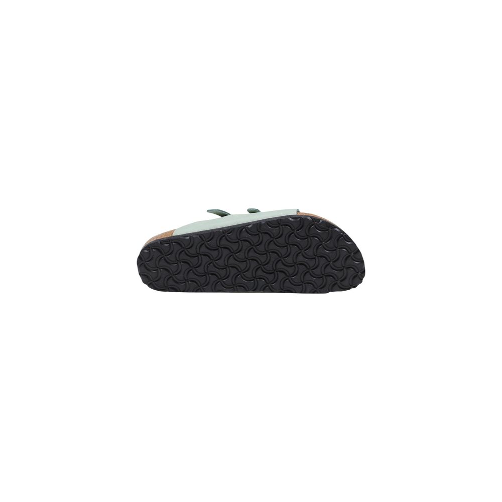 Birkenstock Florida Sandales Plates en Cuir Vert pour Femmes