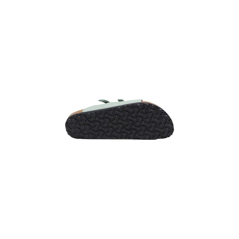 Birkenstock Florida Sandales Plates en Cuir Vert pour Femmes