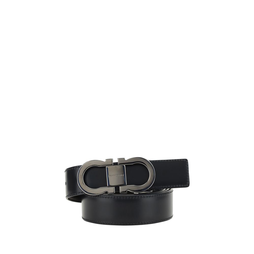 Ceinture Ferragamo Bos Taurus Regular en cuir de veau noir