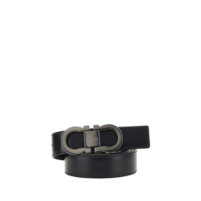 Ceinture Ferragamo Bos Taurus Regular en cuir de veau noir