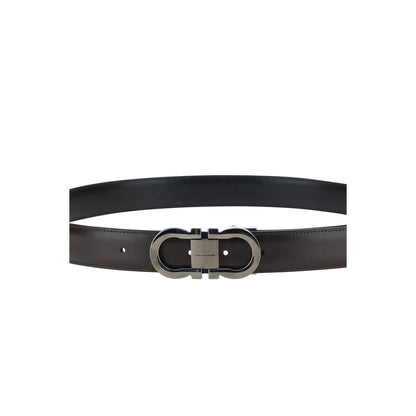 Ceinture Ferragamo Bos Taurus Regular en cuir de veau noir