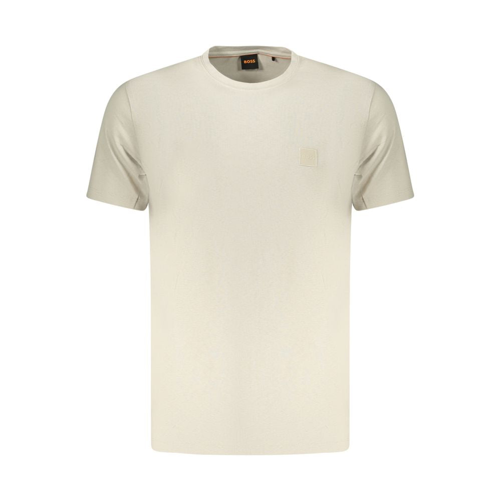 Hugo Boss Beige Katoenen Heren Sweatshirt