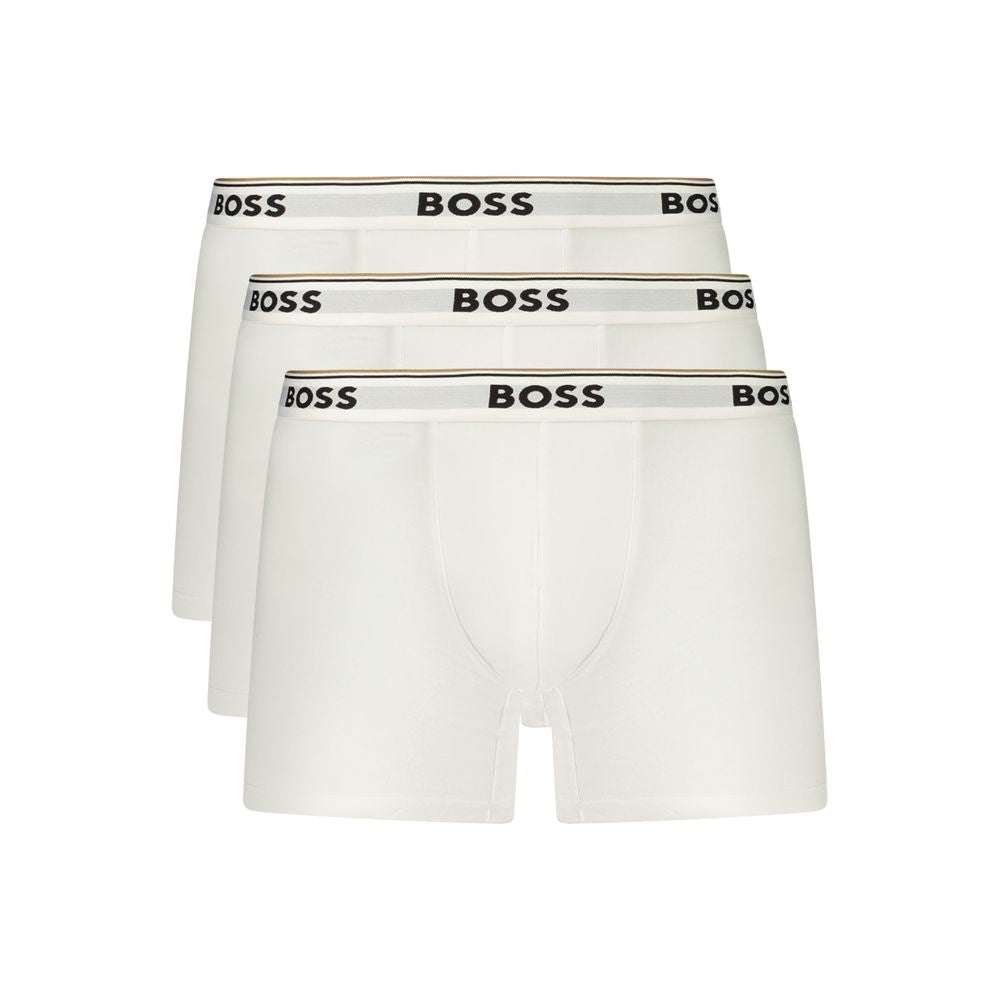 Hugo Boss White Cotton Men's Brief - Comfort Meets Style