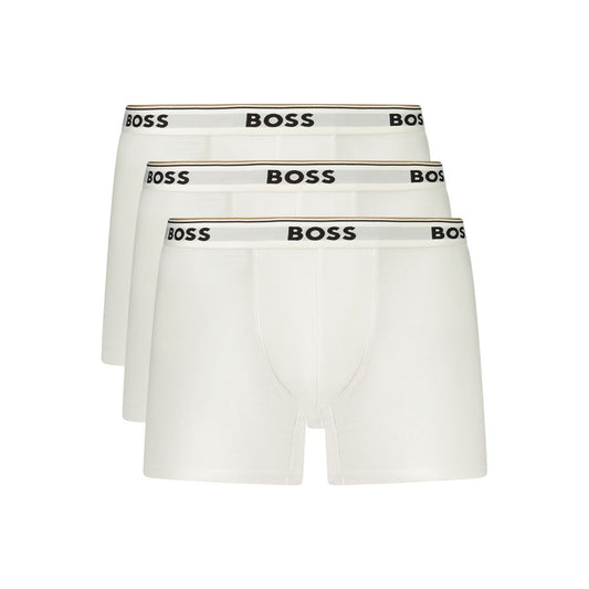 Hugo Boss White Cotton Men's Brief - Comfortable & Stylish