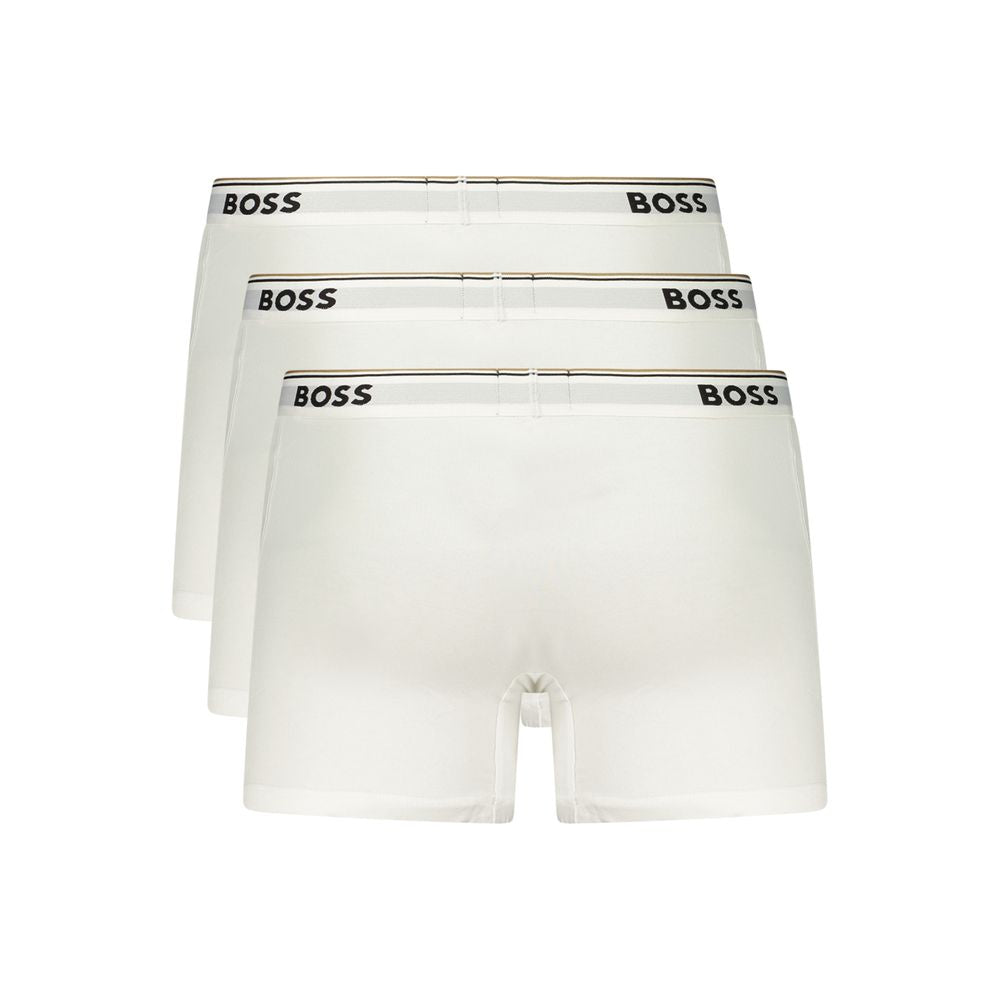 Hugo Boss White Cotton Men's Brief - Comfort Meets Style