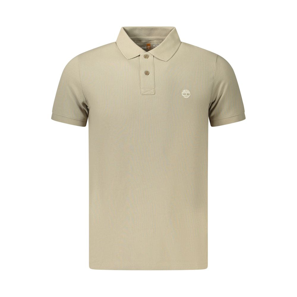 Timberland Beige Cotton Men Polo - Stylish & Comfortable