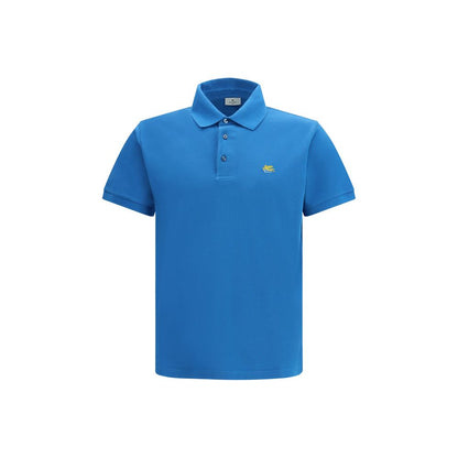 Etro blauwe katoenen poloshirt