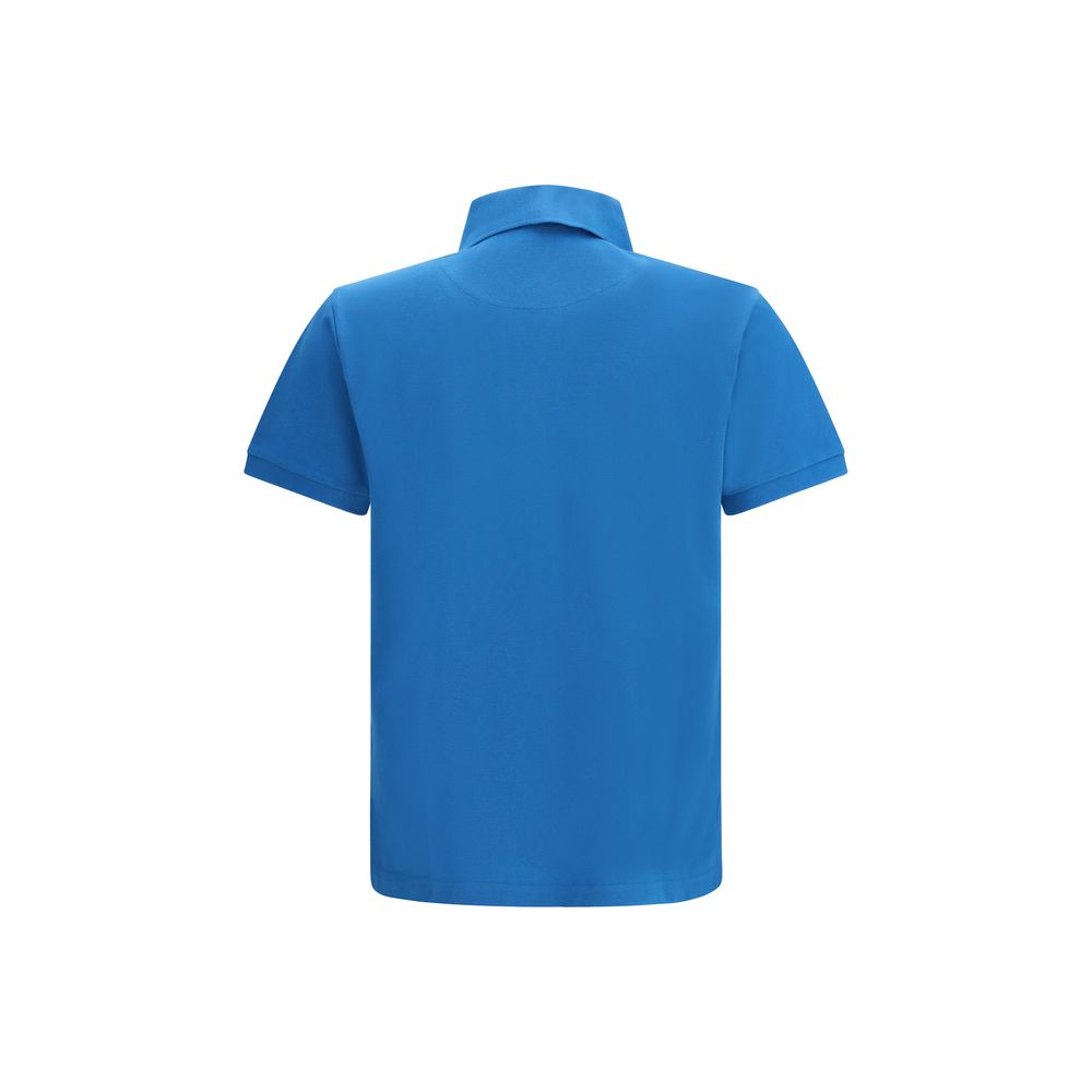 Etro Roma Blue Cotton Polo Shirt for Men