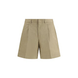 Short en coton beige Prada