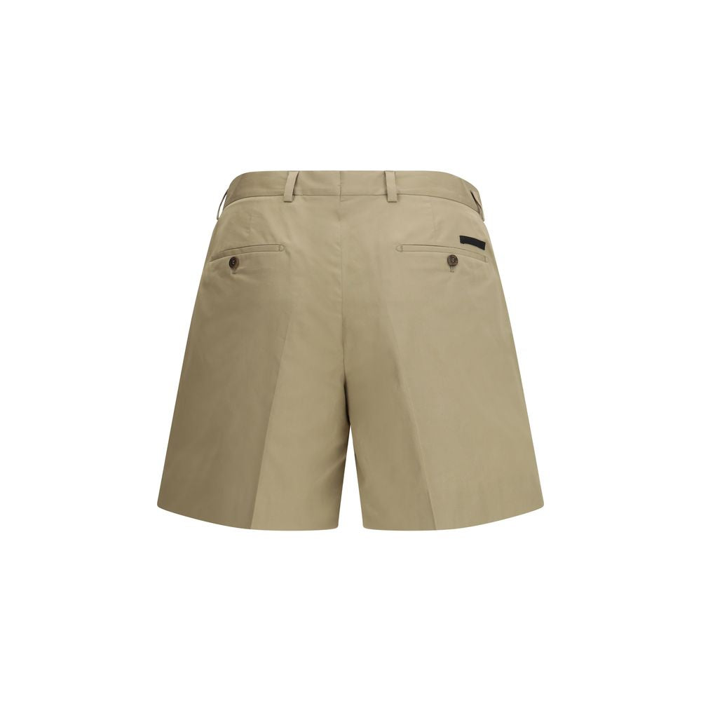 Short en coton beige Prada