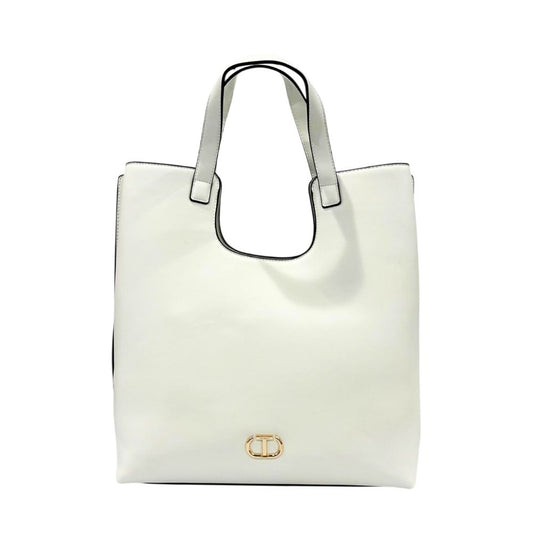 Twinset White PU Handbag - Chic & Functional for Women