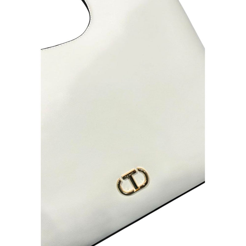 Twinset White PU Handbag - Chic & Functional for Women
