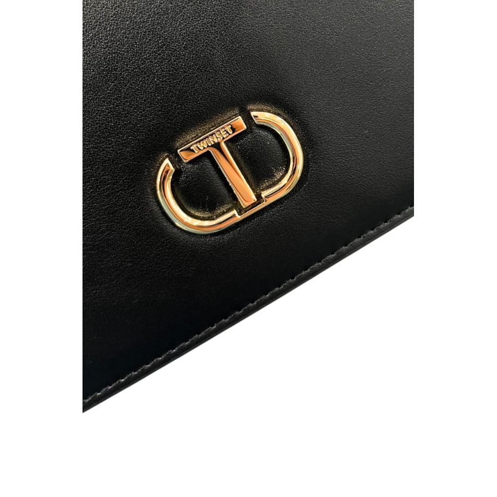 Sac à bandoulière Twinset Noir en PU avec Chaîne pour Femme