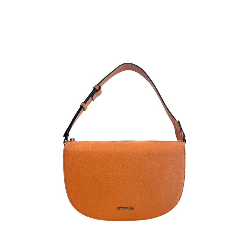 Sac à bandoulière en polyuréthane orange Twinset