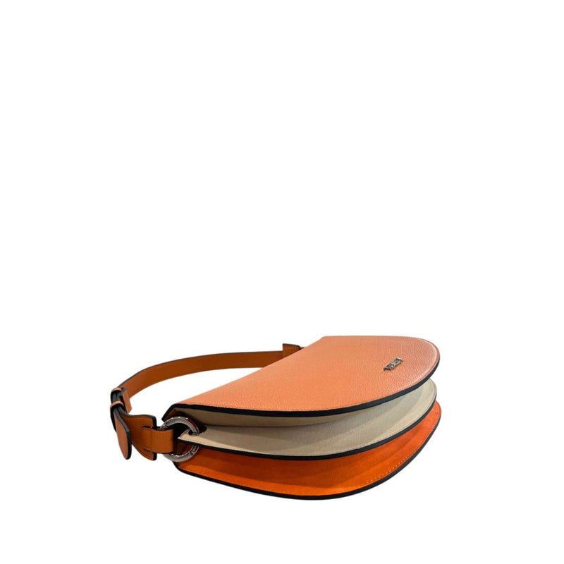 Sac à bandoulière en polyuréthane orange Twinset